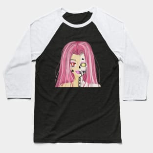 anime skull girl Baseball T-Shirt